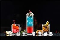 Vista 6 de Sun's Tea Double Walled Drinking Glass, Manhattan-Style Glass for Hot and Cold Liquids, Whiskey, Bourbon, Vodka, and Scotch Borosilicate Clear