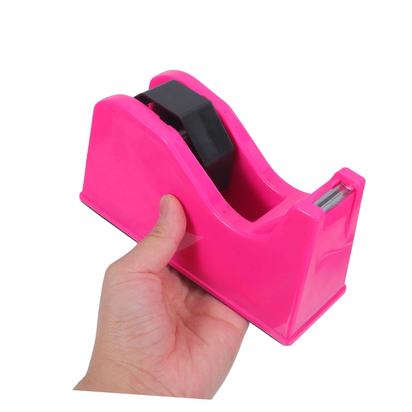 ABOOFAN 2 Pezzi Dispenser e Stabile da Tavolo Doppio per Nastro Adesivo con e Base Antiscivolo con Nucleo 1"/3" per Ufficio e Scuola