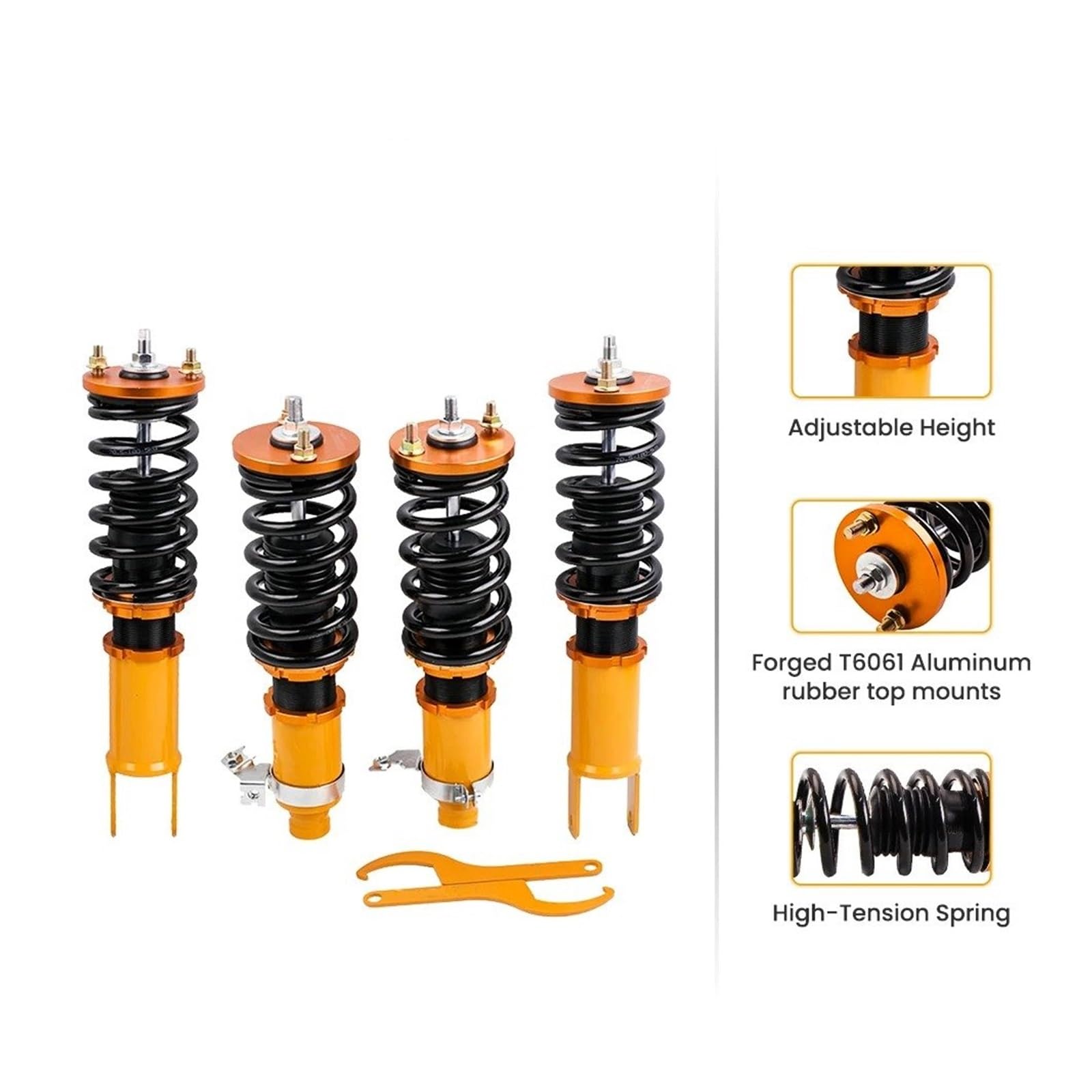Ammortizzatore Kit Molla Sospensione Coilovers Da 4 Pezzi Per Civic EG EH EJ 1992-1995 Per CR-X Per Sol 1992-1995 Supporto