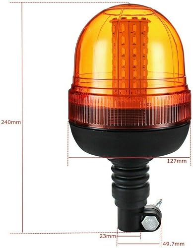 Miniatura 3 de Riloer Luces LED de advertencia intermitentes, 60 luces LED ámbar intermitentes de seguridad estroboscópicas para vehículos, camiones, tractores,