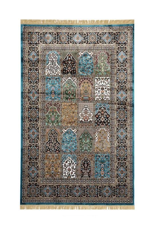 Image of Luxury Silk Carpet 8 x 11 FEET for Living Room or Bedroom, Made with Premium Silk, Perfect for Elegant Interiors Comfort and Timeless Design
