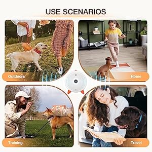 Anti Barking Device, Automatic Bark Control Device, Outdoor Indoor Dog Bark Deterrent 33FT, Rechargeable & Waterproof Anti-Bark Tool for Puppy Large Small Dogs