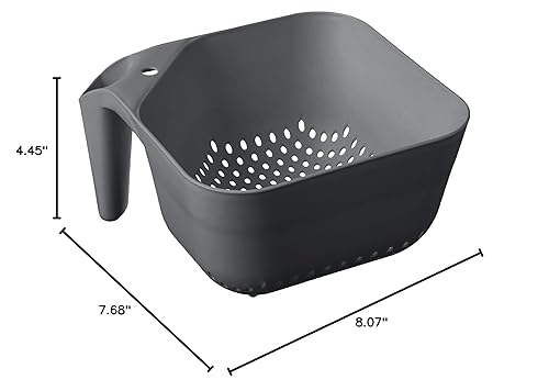 Miniatura 4 de Tovolo Tovolo - Colador de plástico de 3 cuartos de galón, sin BPA, apto para alimentos, con asa, resistente al calor, para pasta y verduras, cesta