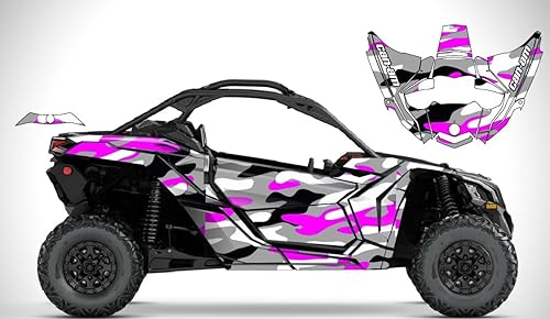 Can Am X3 - Envoltura de camuflaje rosa