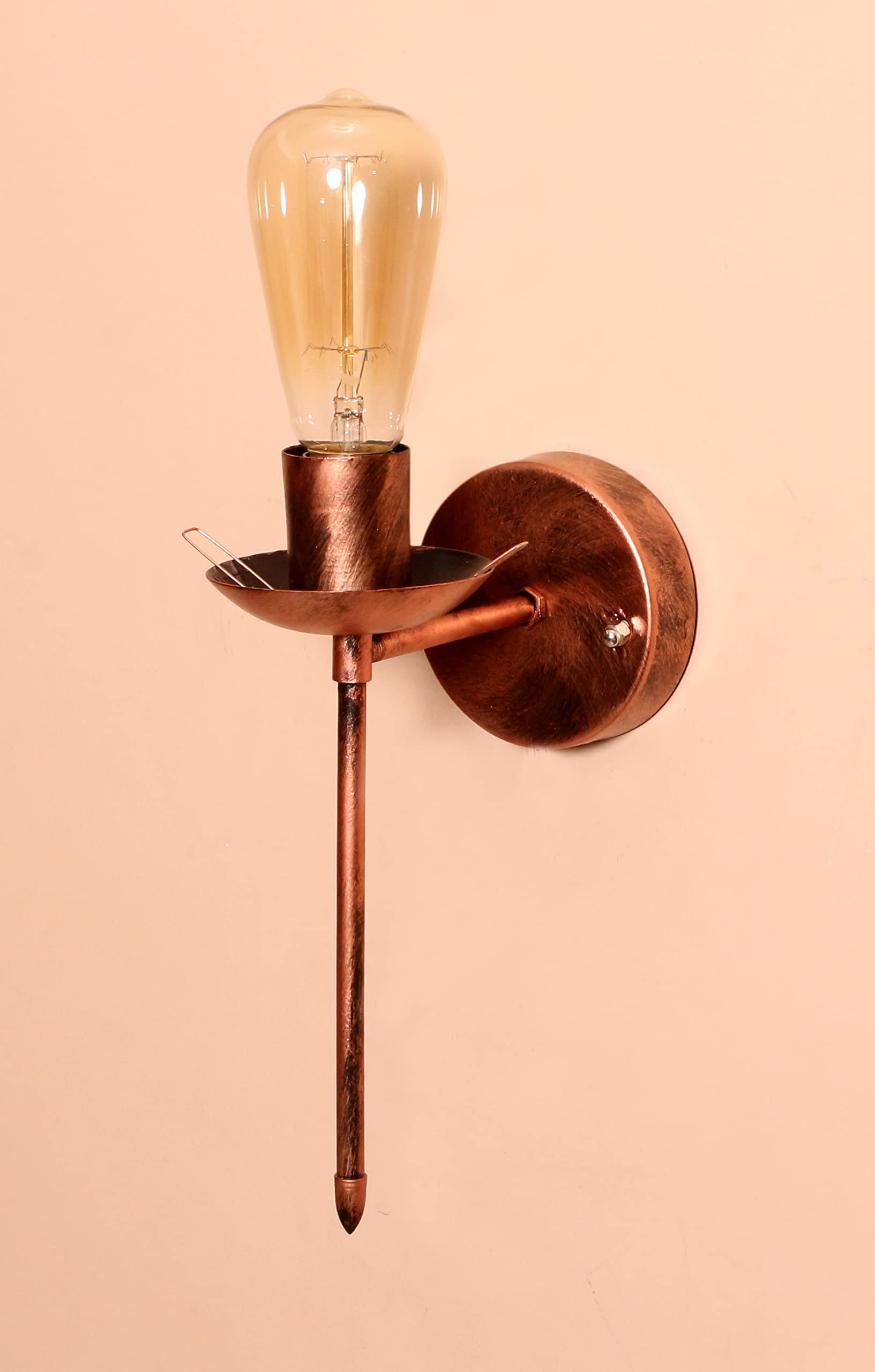 Kinis Dark Brown Glass Wall Light - Modern Decor -3