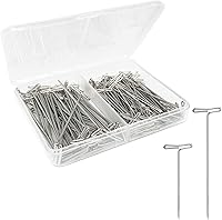 Vista 9 de Benvo 250 alfileres de costura con cabeza de perlas de plástico, alfileres rectos para acolchar de 1.496 in, cabezales de bolas multicolor con caja