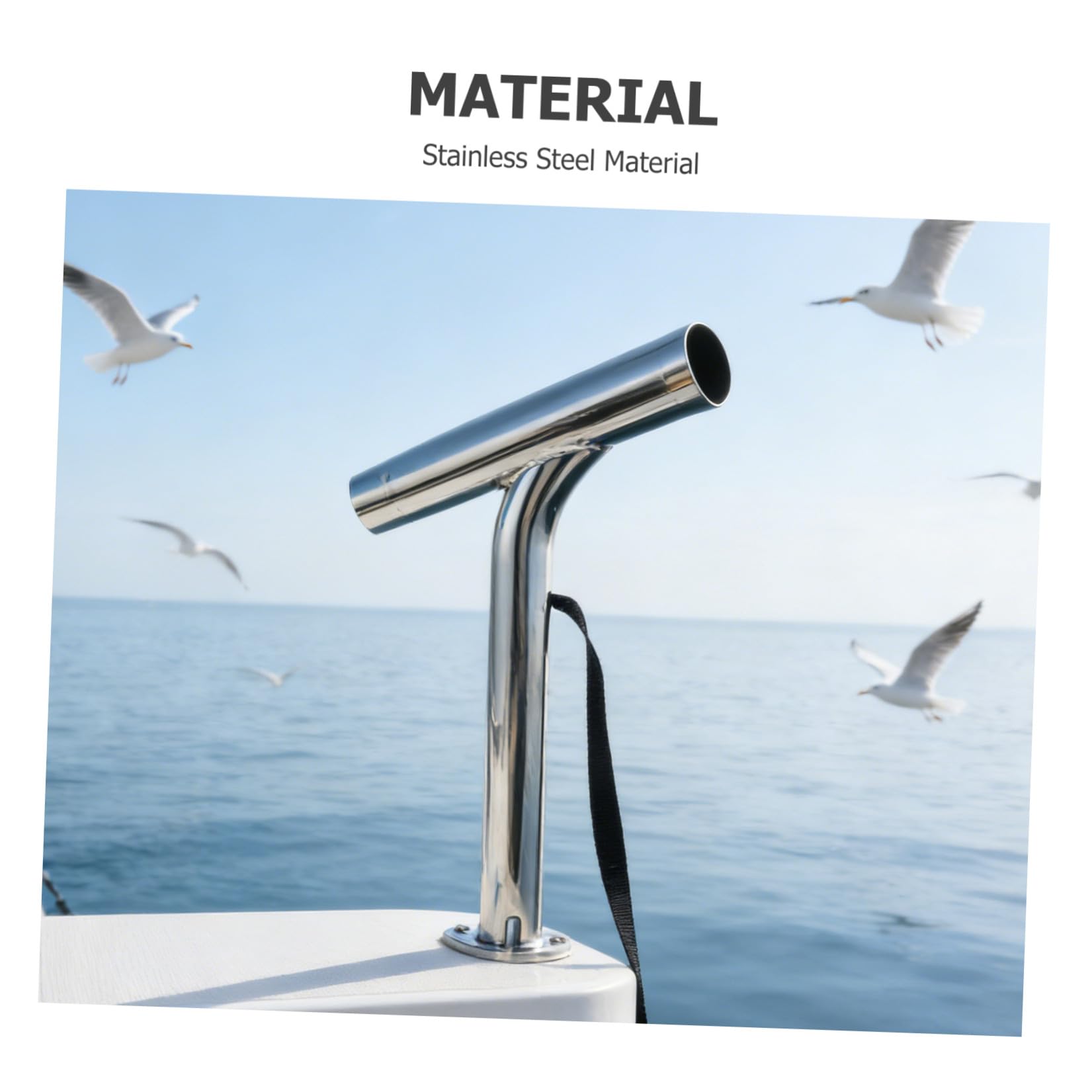CLISPEED Portacanna da Pesca Multifunzionale in Acciaio Inox per Barche e Yacht, Installazione Rapida, Compatibile Kayak, per Pesca in Mare Aperto
