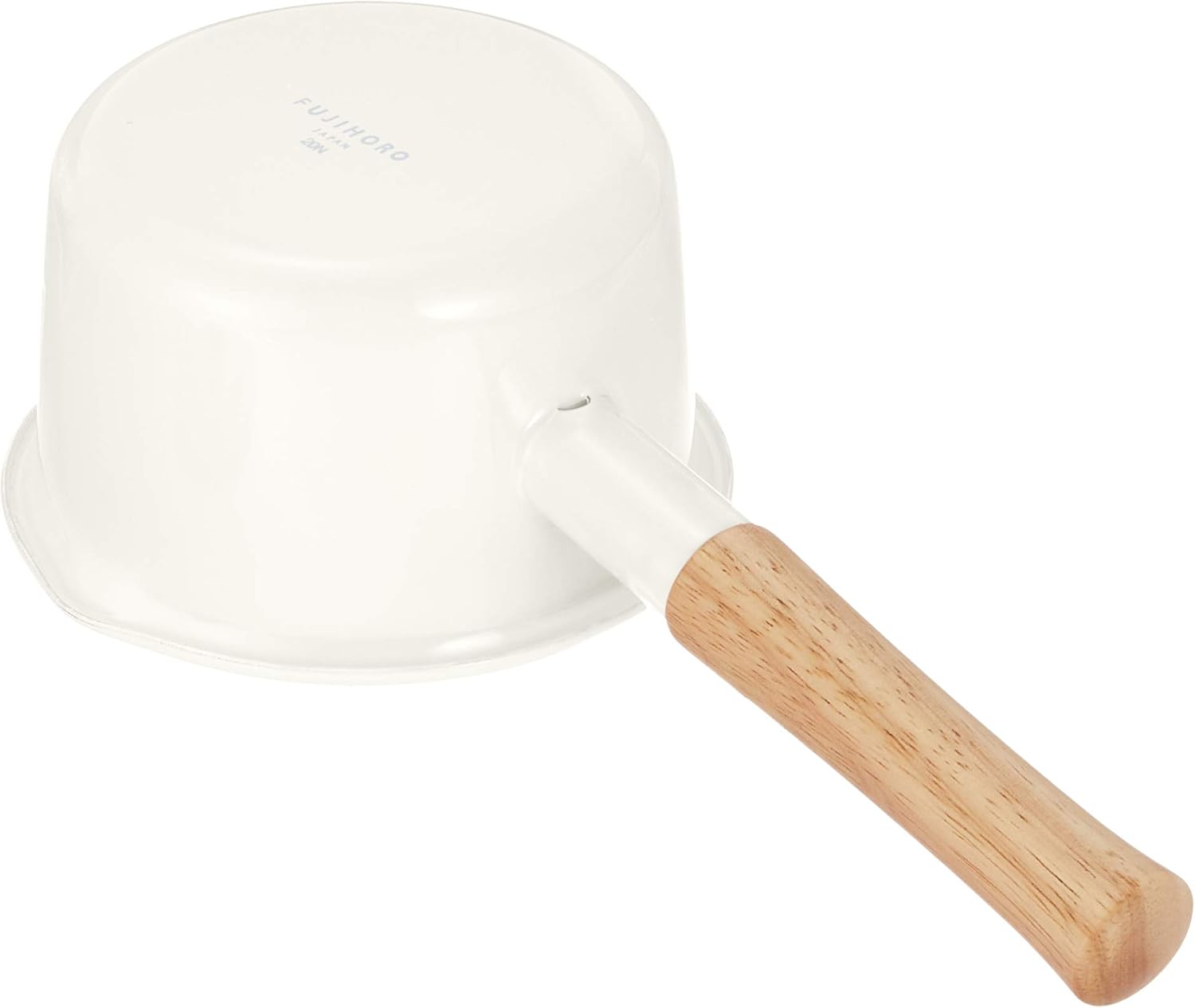 Fuji Hollow CTN-14M.W Milk Pan, Cotton Series, White, 5.5 inches (14 cm)