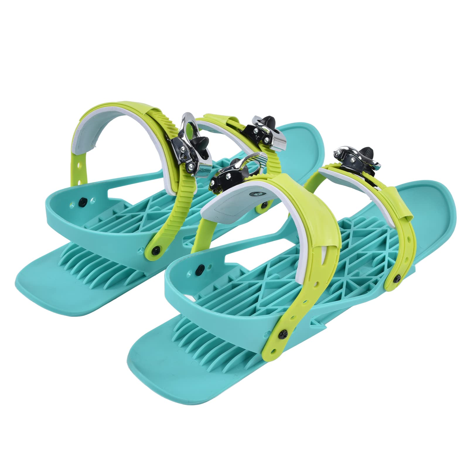 Cocoarm Mini-Ski-Skates, Verstellbare Kurze Ski-Skates, Nylon mit Edelstahl-Schnallen, Tragbare Snowboard-Schuhe für Erwachsene und Jugendliche für Pisten, Schneeparks, Wandern