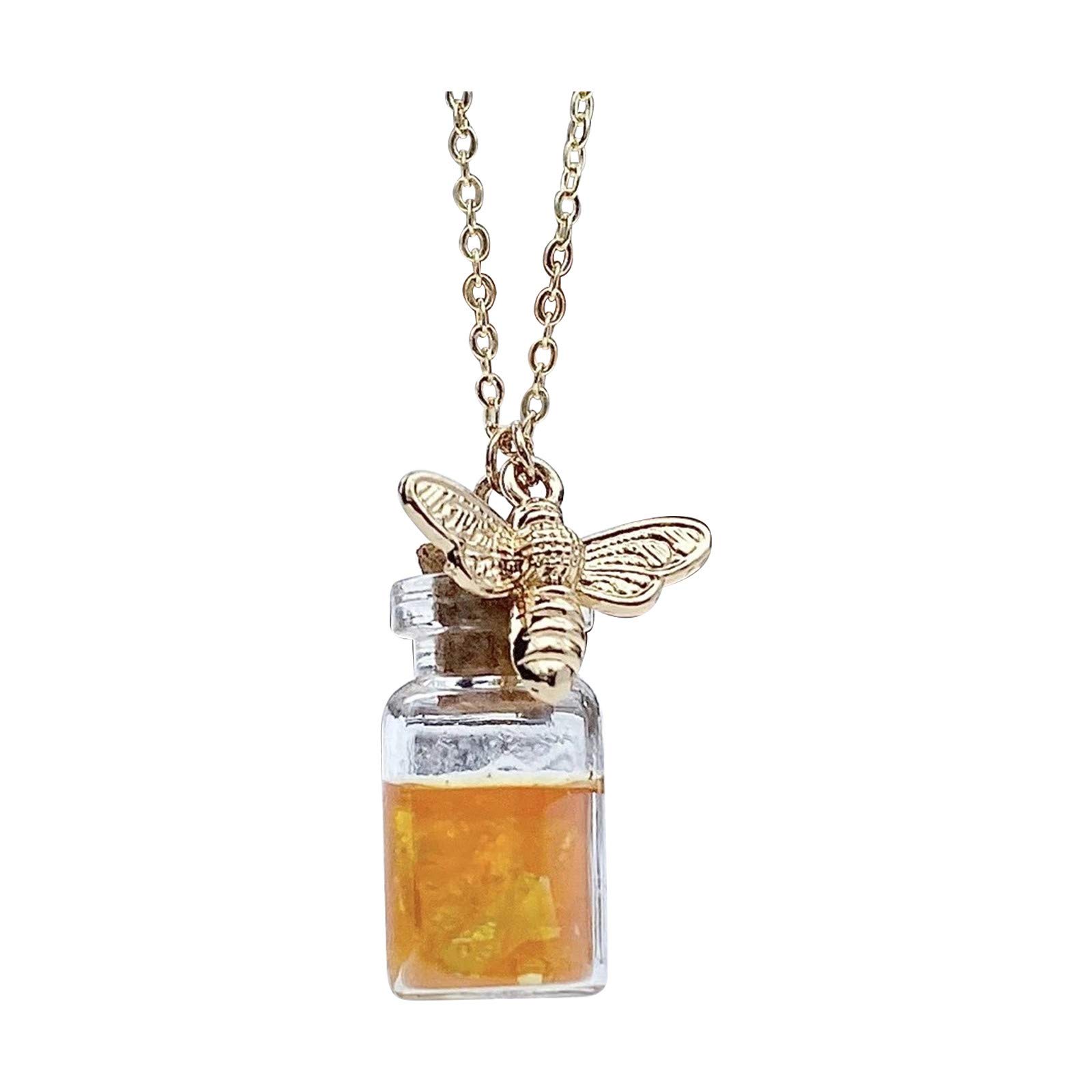 GenericArtificial Honey Fashion Crystal Necklace Woman's Jewelry Gift