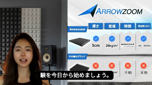 Amazon | Arrowzoom 吸音材 防音材 吸音シート 高密度 吸音フォーム