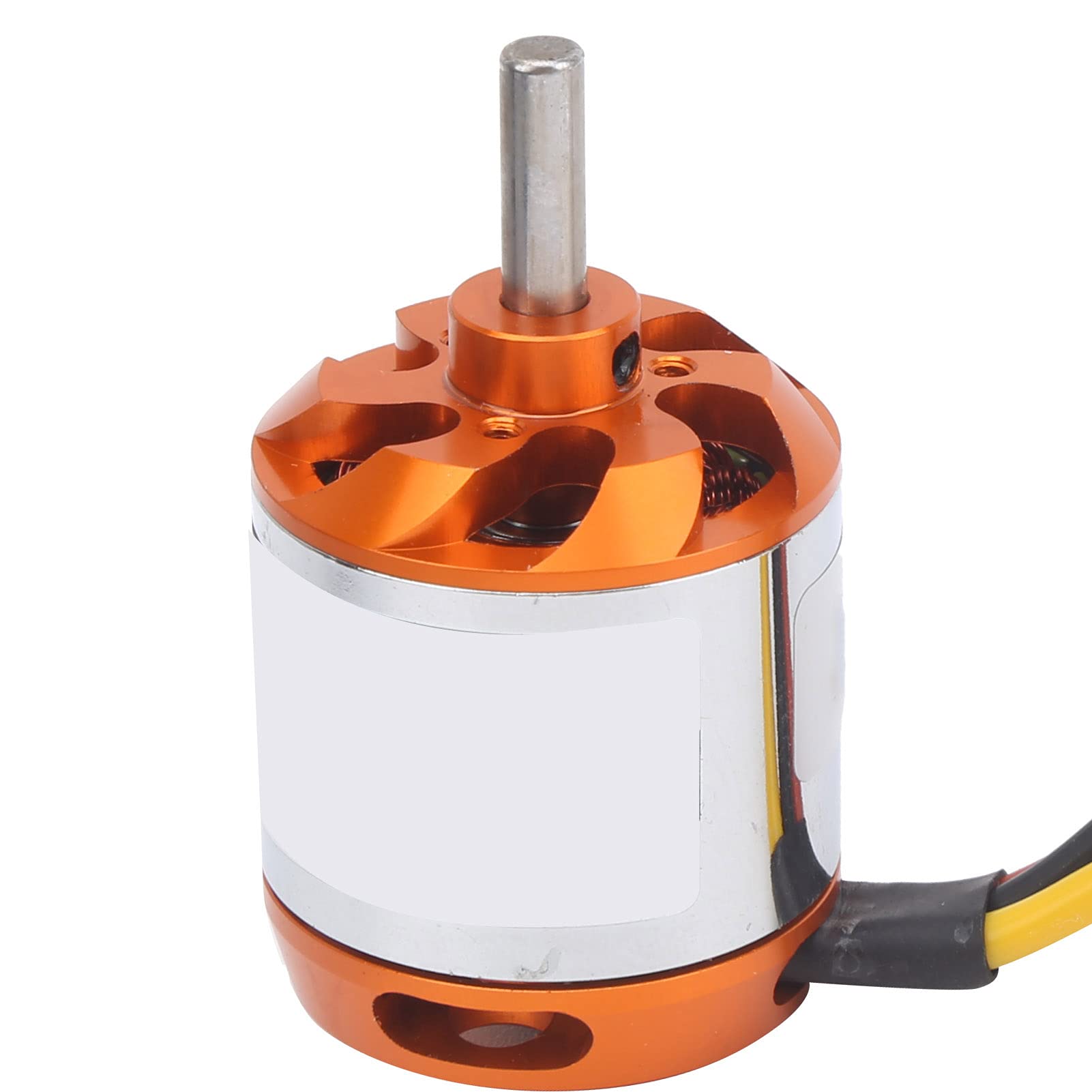 Motor sin escobillas D2836, fuerte alto rendimiento para avión RC de ala fija, naranja y plateado (750 kV)