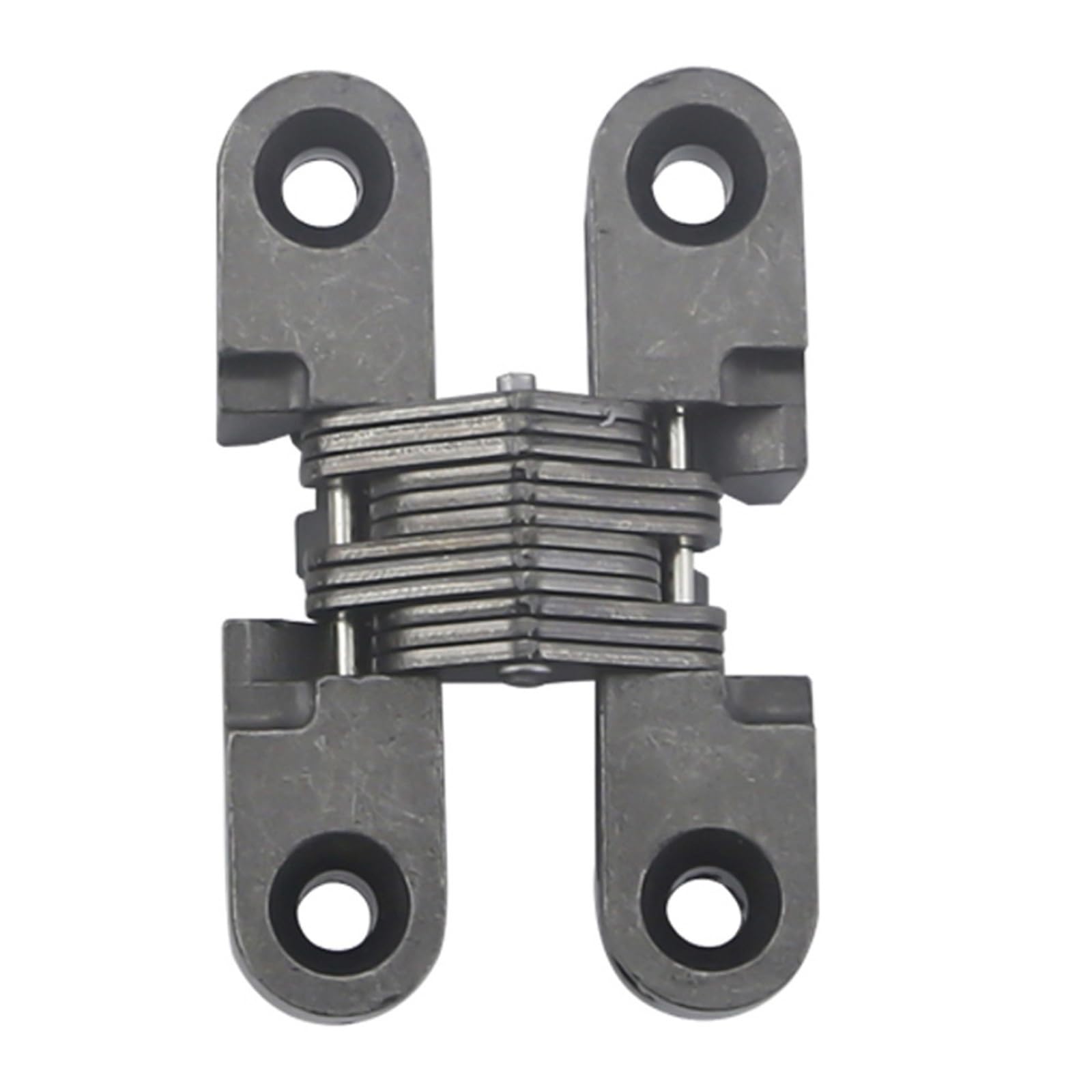 Vsitikvs 43Mmblacknickelplated1piece 43Mm Mini Hinge 15 Board 180 Degree Zinc Alloy Folding Cross 1Pcs