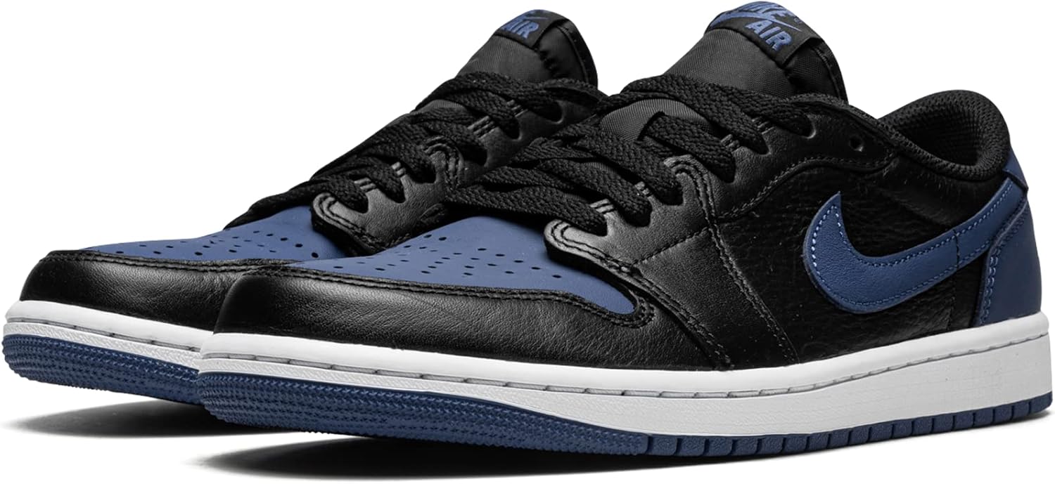 Nike Air Jordan 1 Retro Low Men's Trainers - Black Mystic Navy White