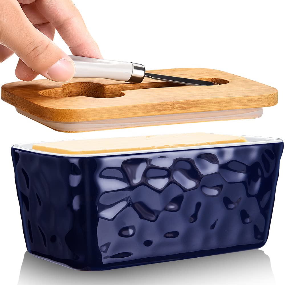 Butter Dish with Lid and knife