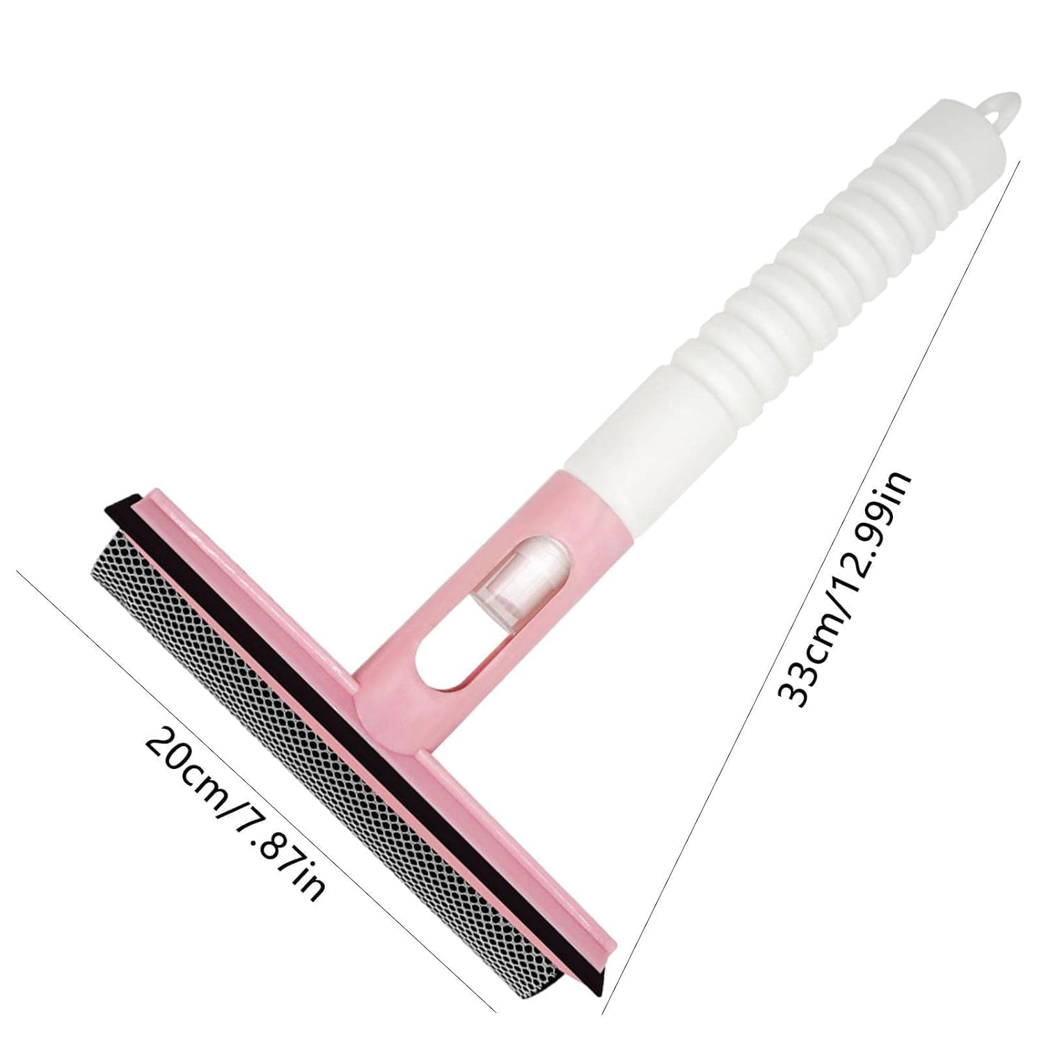 BlissCart 3 In 1 Spray Window Cleaner Mesh Cleaning Brush & Wiper with Attached Spray Bottle, Household Cleaning Supplies.