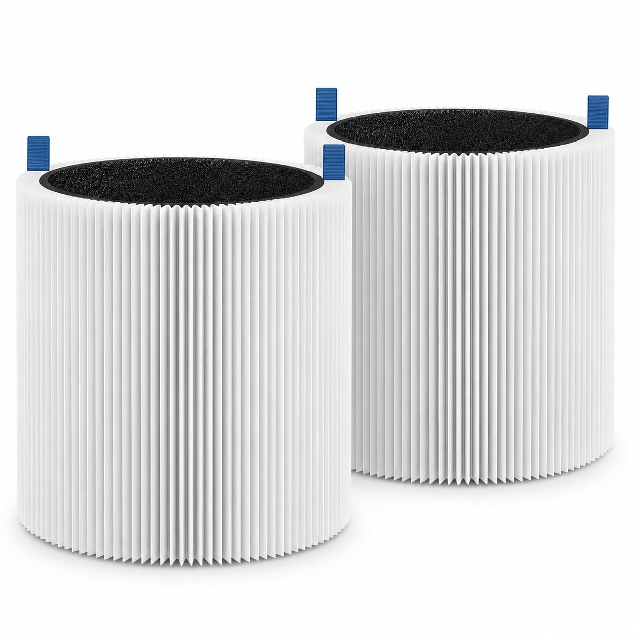 411 Filtro purificatore d'aria e filtro di ricambio – Confezione da 2 per | Filtrazione HEPA Vera Strato di carbone attivo Compatibile con Blueair 411 Facile installazione senza attrezzi Valore 2-pack