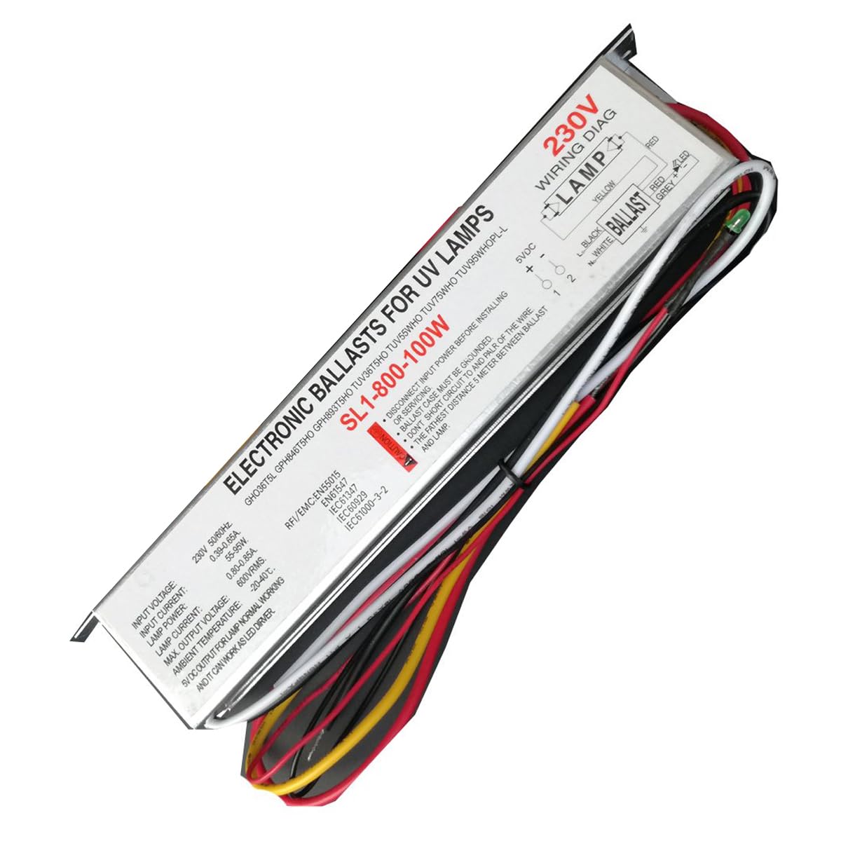 FZLFTWSY SL1-800-100W 55-95W 230V UV Lamps Electronic Ballasts for
