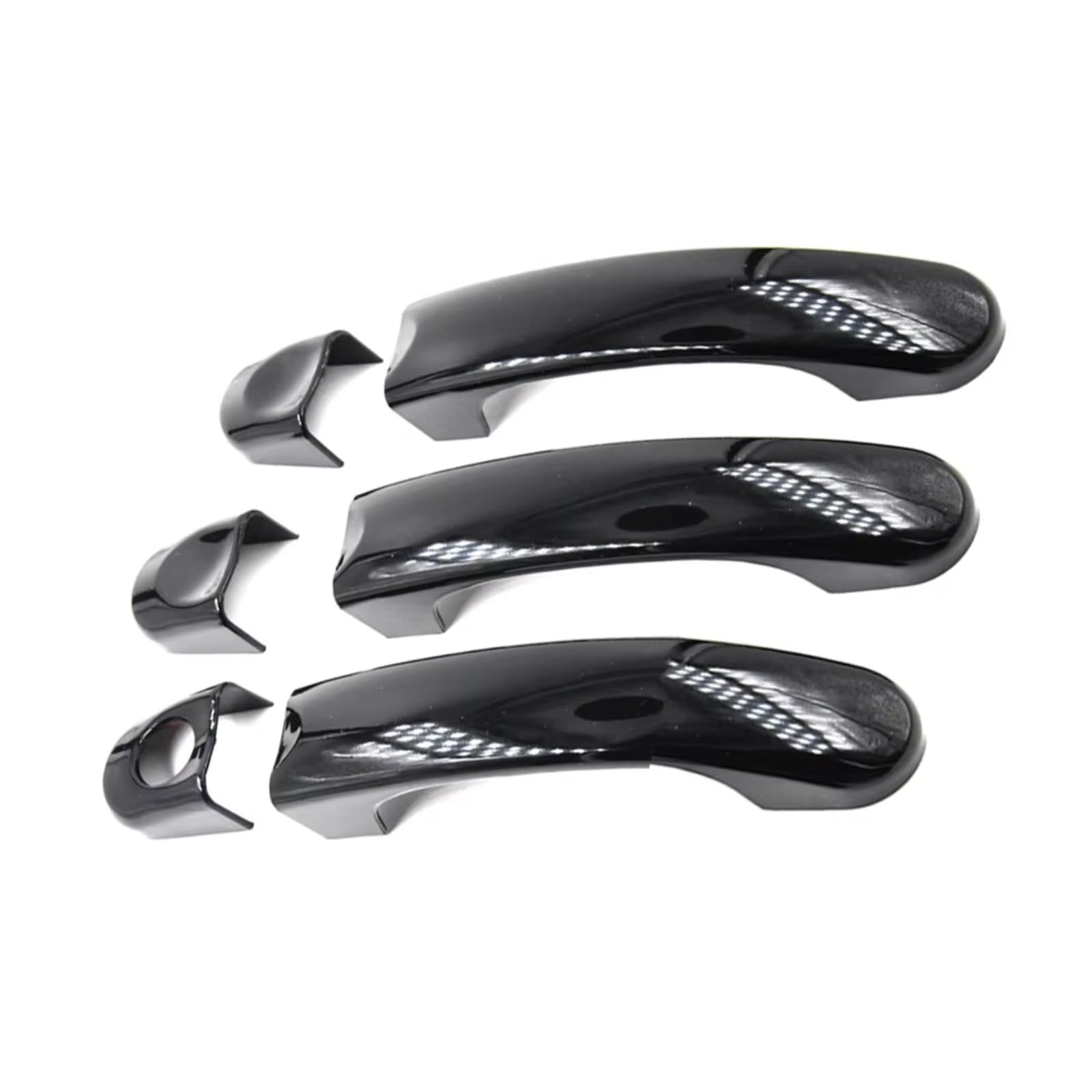 Iukmr Gloss Black For Vw For Transporter T5 T6 For Caddy 2003-2009 Car Accessories Outside Exterior Door Handle Cover Car Outer Door Handle(Gloss Black)