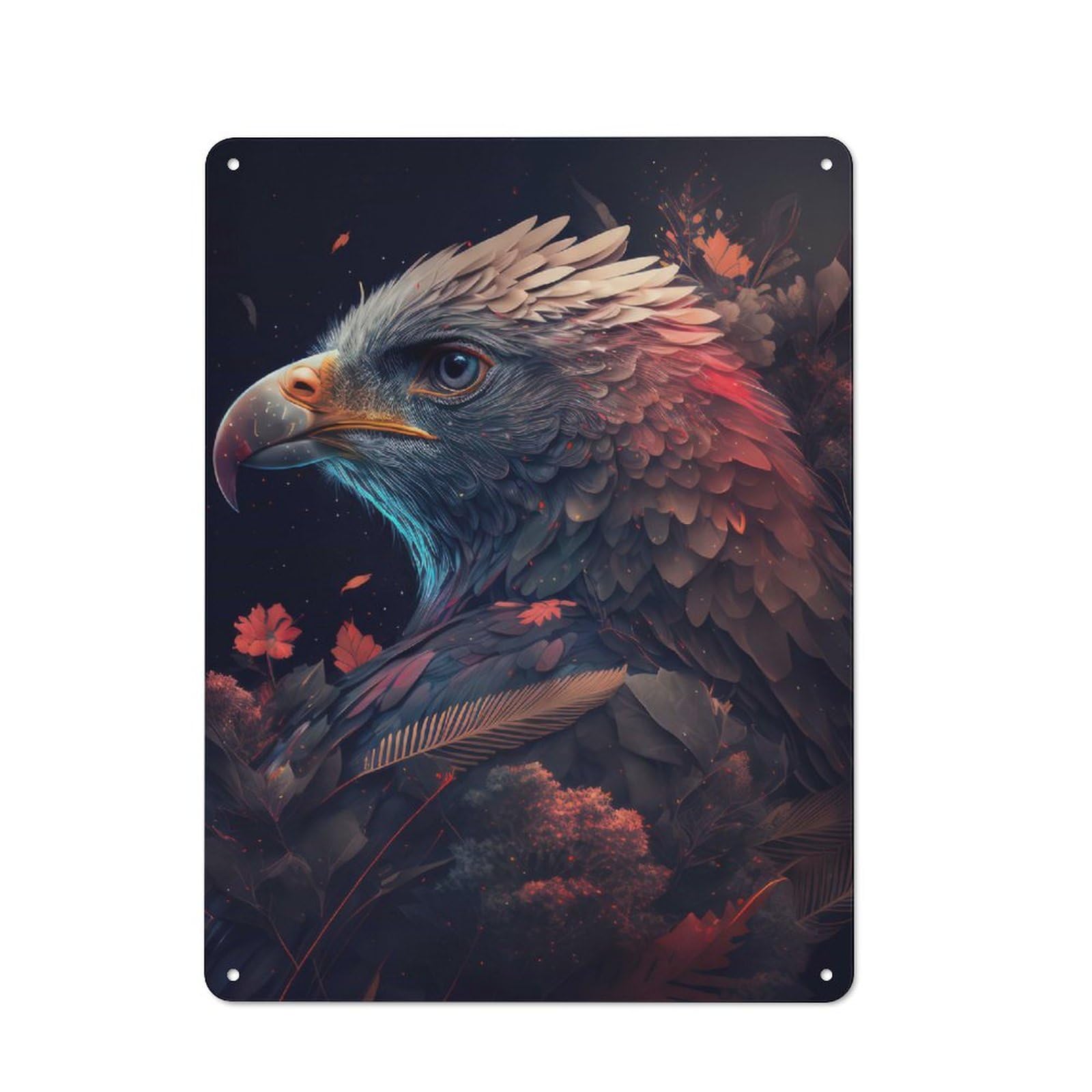 Royal Birds 6 Vintage Tin Sign 40x30cm for Pub Or Café, for Everyday Room Decor with A Vintage Look