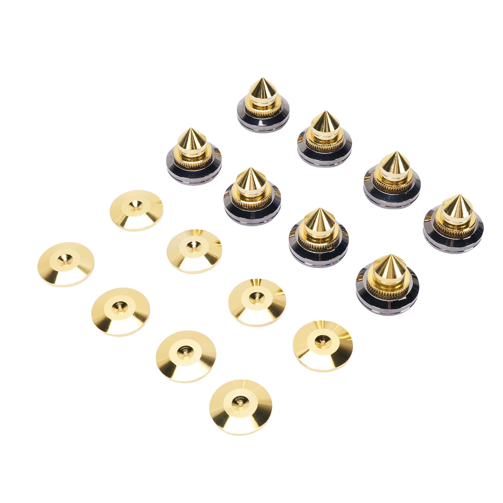 Zunate Pies de Altavoz Ajustables, Almohadillas de Cobre para Optimizar la Calidad del Sonido, Instrumentos Musicales, Paquete de 8