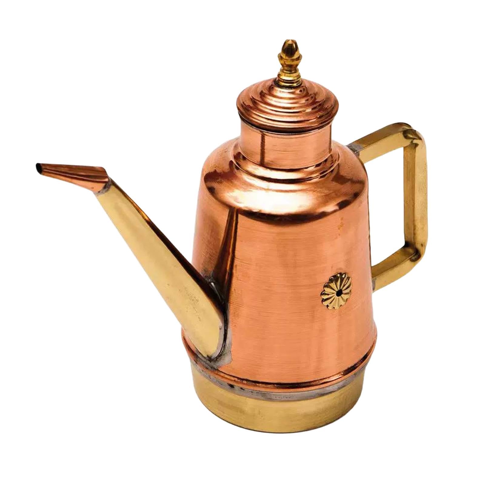 Aceitera De Cobre 18 Cm Para Buffet | cobre, pico fino, antigoteo, ideal para aceite de oliva
