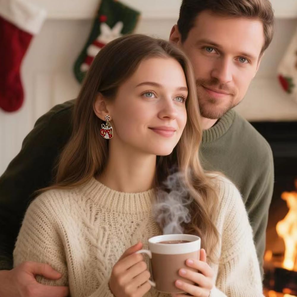 Madison Tyler Christmas Earrings for Women | Santa Claus | Snowmen | Christmas Trees | Christmas Stockings | Gingerbread Men | Jingle Bells | Christmas Jewelry | Christmas Earring Gifts for Women - Image 3