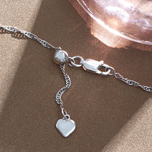 Ross-Simons Plain - Sterling Silver Floral Locket Necklace #TOP6