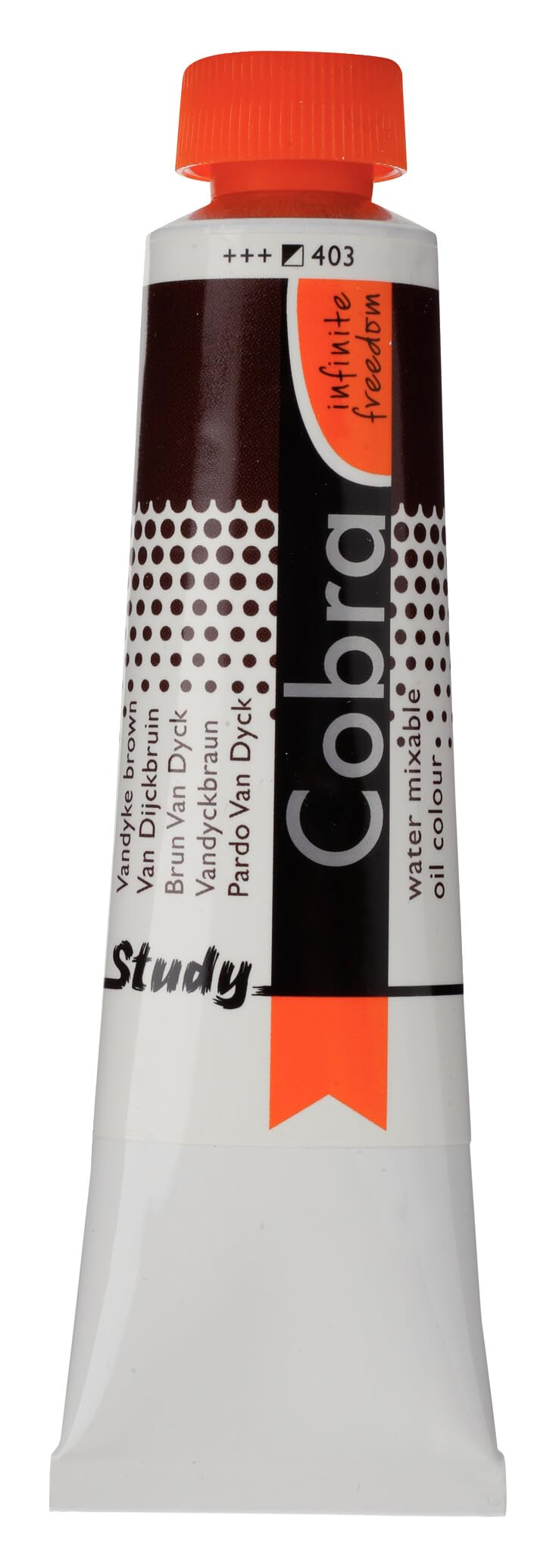 Cobra Study Water Mixable Oil Colour - Vandyke Brown 40ml Tube