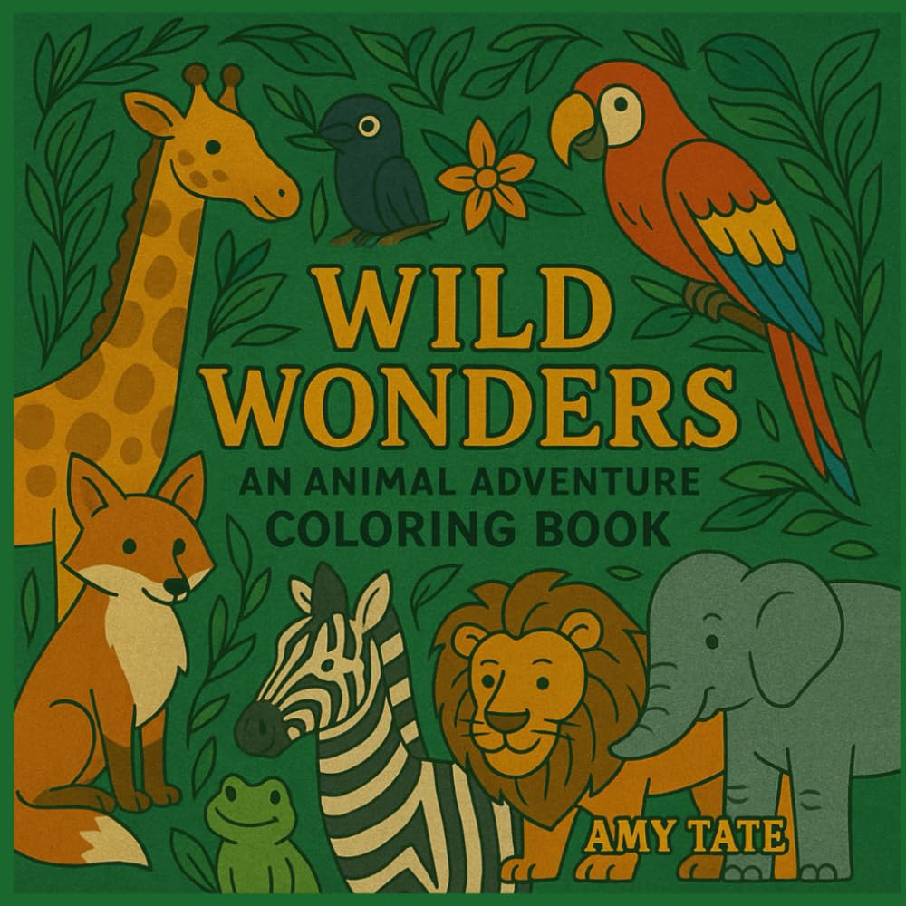 Wild Wonders: An Animal Adventure Coloring Book