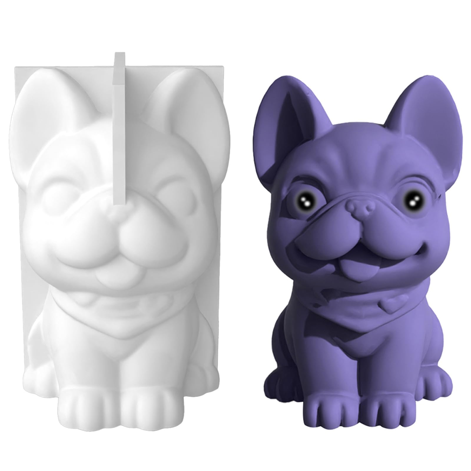Stampo In Silicone 3D A Forma Di Animale (Cane/Gatto) – Per Candele, Resina Epossidica, Gesso E Torte. Scegli Tra 8 Modelli (es. Bulldog, Chihuahua, Gatto).