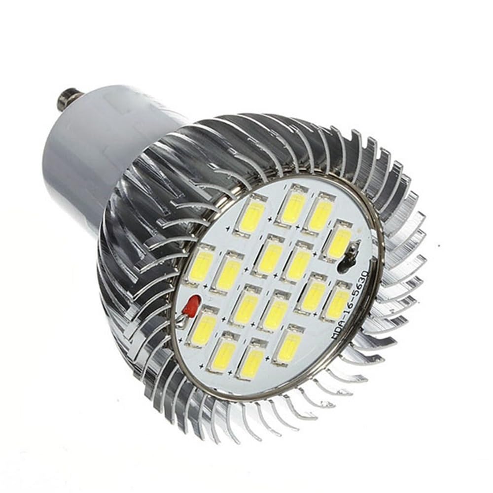 NXCVBNKZJ KJXP Lighting, Pack of 5, LED Spotlight Bulb AC220V GU10 3W 5730SMD Dimmable Bulb Light Led Ceiling Light