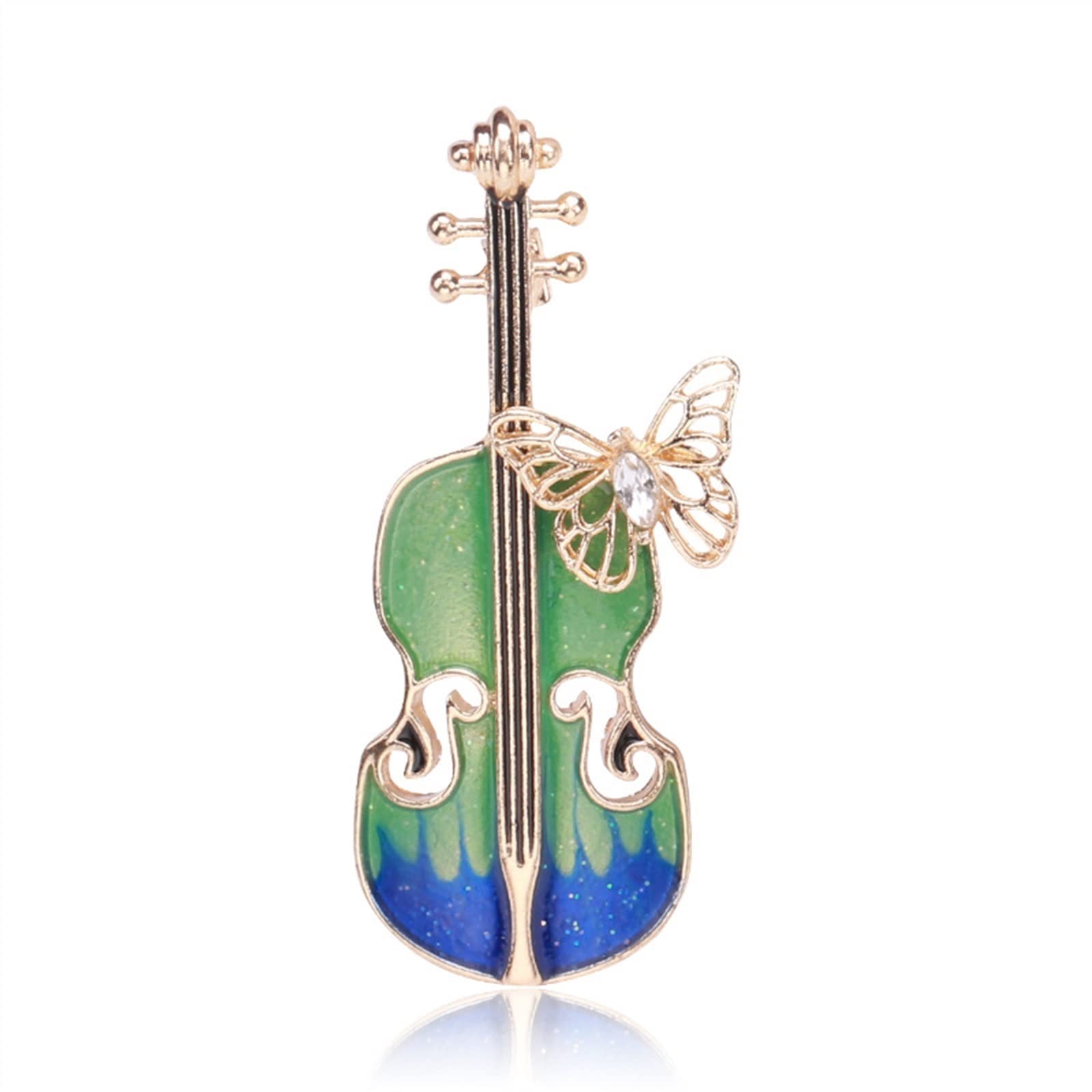 Broches de violín esmaltados para vestidos de fiesta y galas de música 5