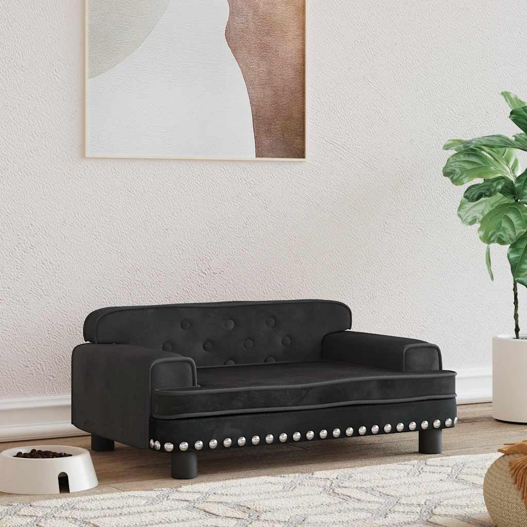 Cuccia per cani, 70 x 45 x 30 cm, in velluto con imbottitura in schiuma morbida e fondo antiscivolo, comoda e delicata sulle articolazioni, per cuccioli, anziani, letto per animali domestici
