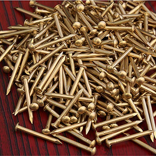 Hardware Nails, concrete nail, Brass Nails, Pure Copper, Round Small, Drum, 30 pieces-21 * 2mm(8 * 1.2mm) miniatura 7