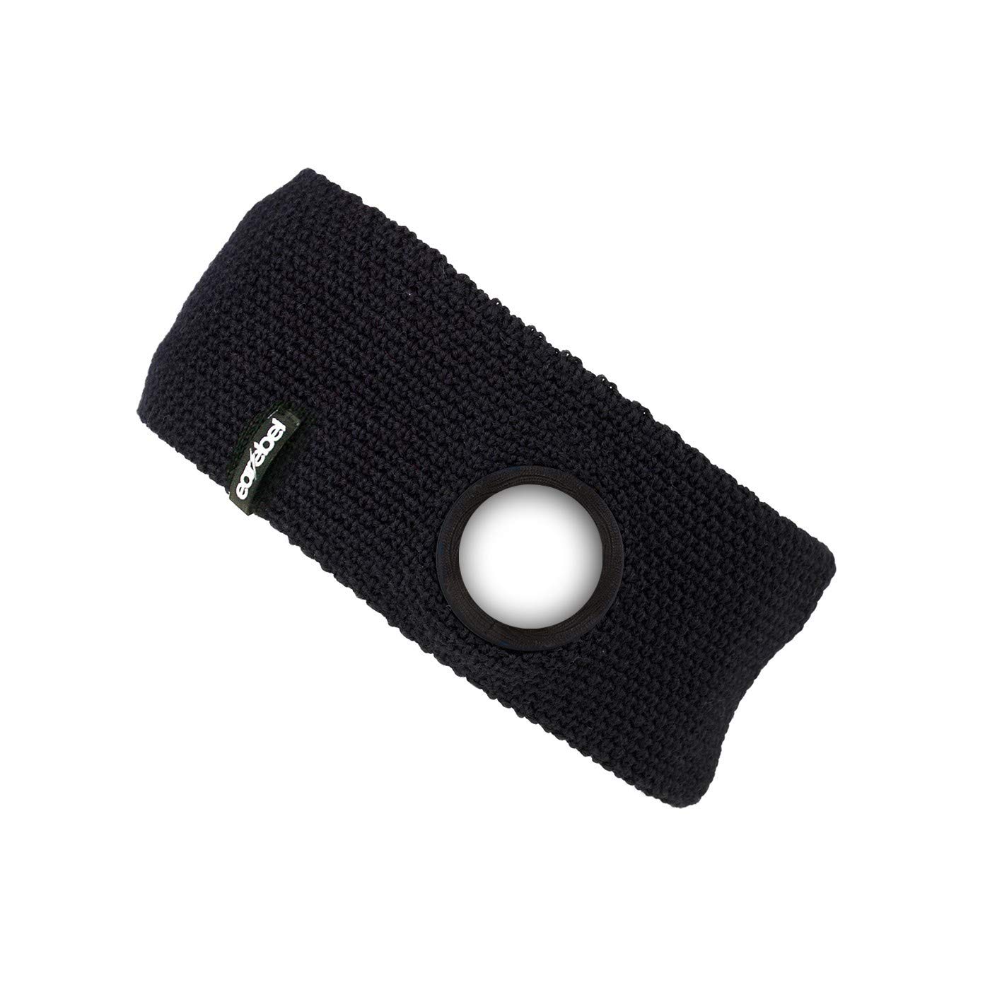 Earebel Black Sport Carneiro Warm Up Headband with Built-in Black Studio-Quality Headphones