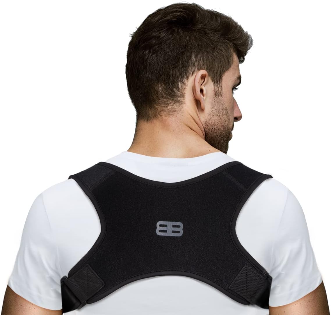 BACK BODYGUARD verstellbarer Körpergurt - atmungsaktives Neopren - Klettverschluss - Schwarz, M