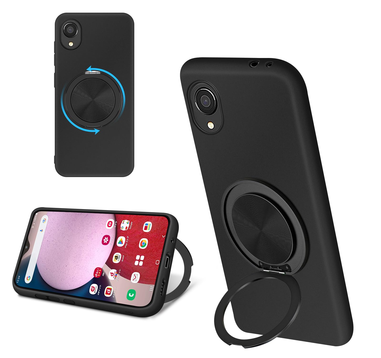 Amazon.co.jp: Galaxy A23 5G ケース シリコン MagSafe対応 リング付き 