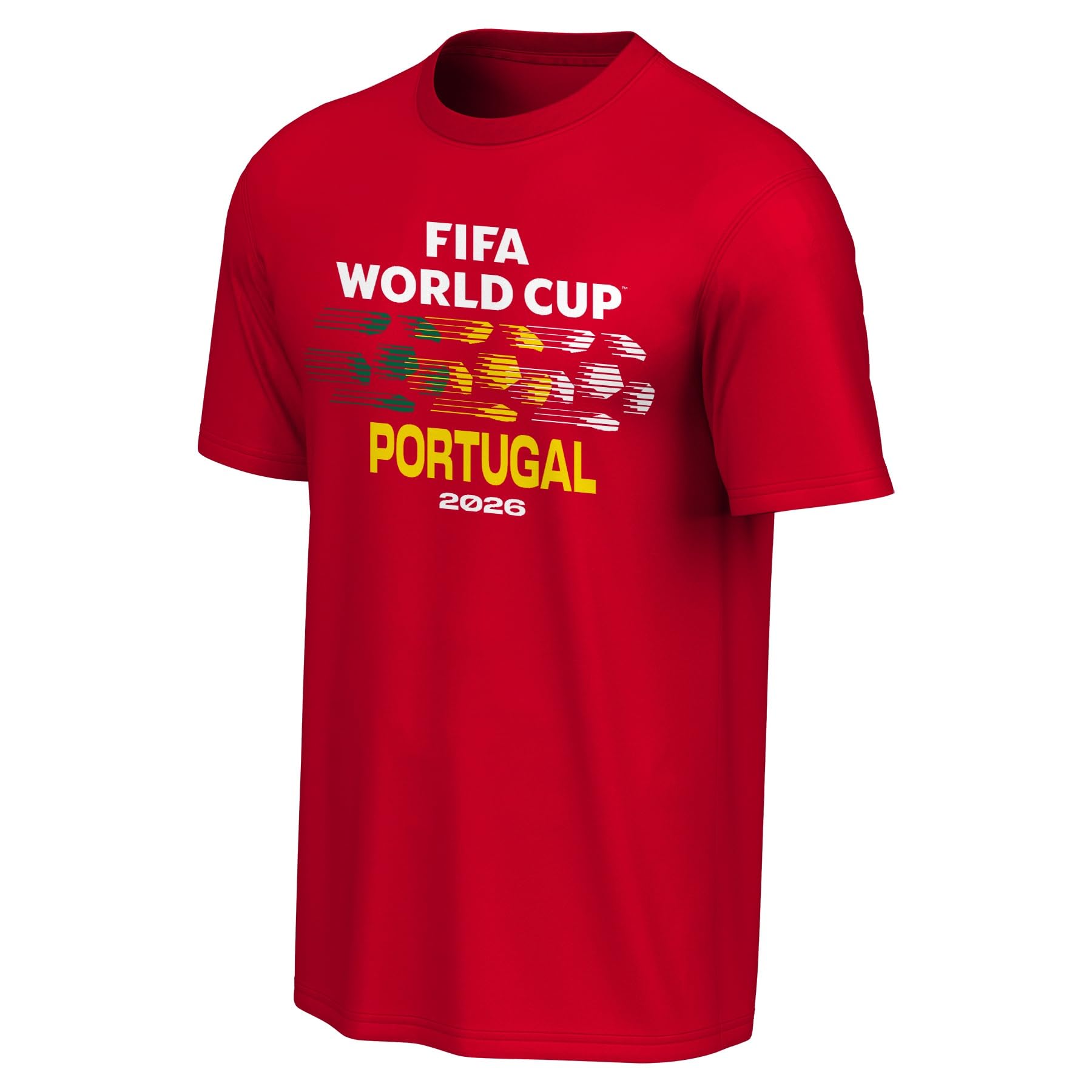 FIFA World Cup 2026 Men's Official Country Team Color Wordmark Logo T-Shirt, Portugal, Medium