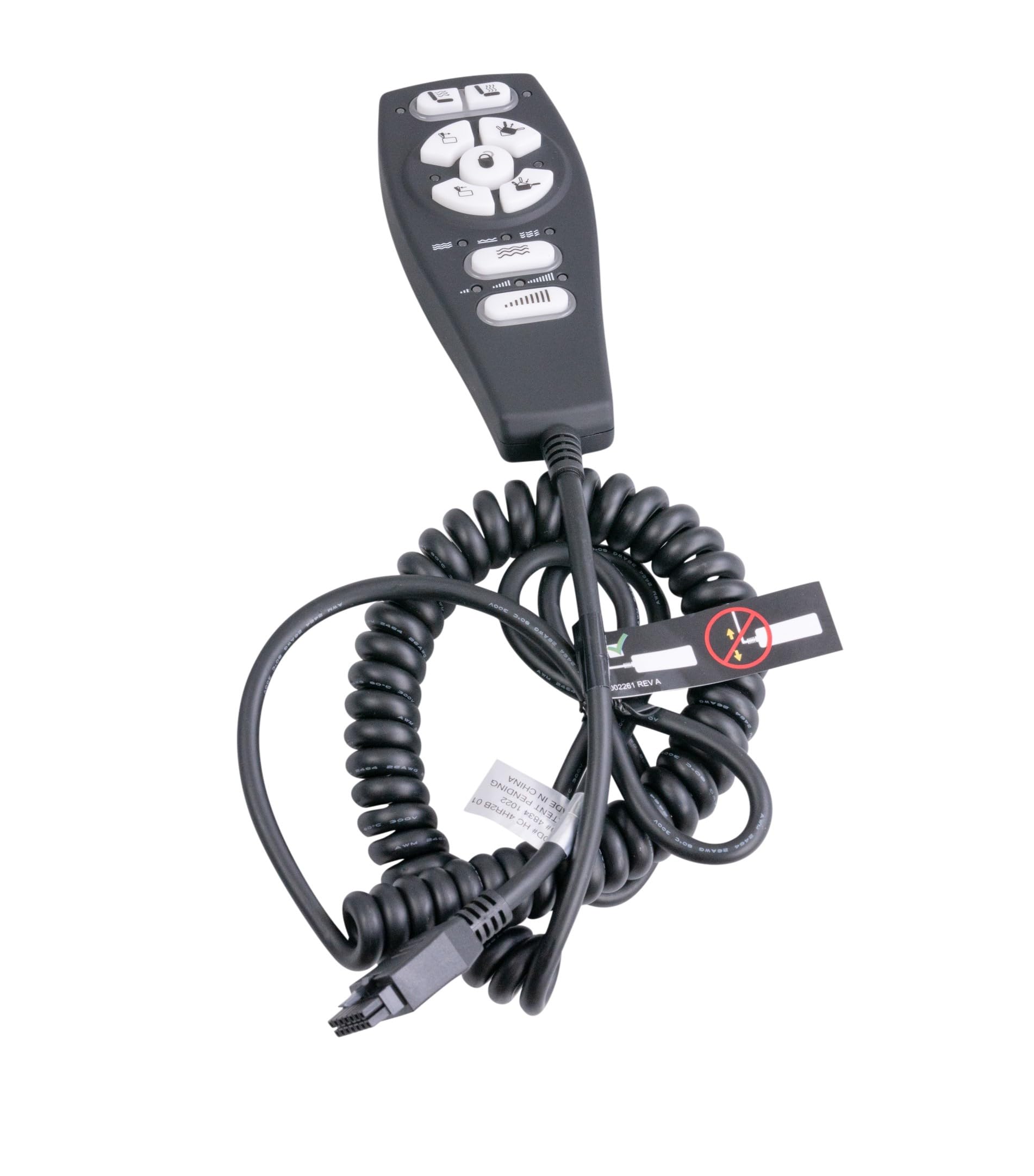 Commande manuelle avec chaleur et massage pour Mega Motion NM6100