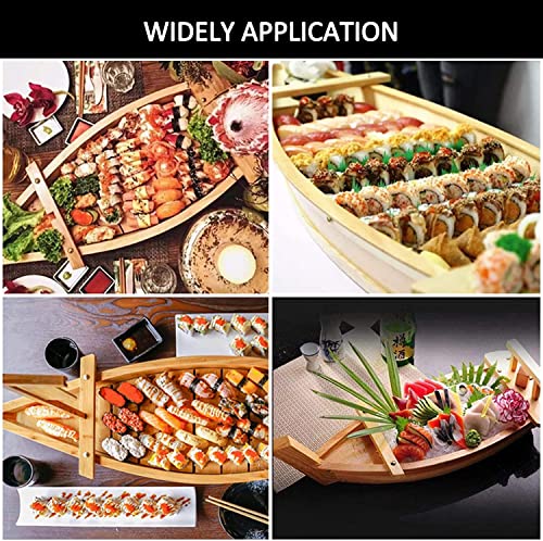 Plateau de service à sushis – Assiette japonaise à sashimi pour servir des sushis, des fruits et des légumes, parfaite pour les restaurants ou un usage domestique, 80 cm