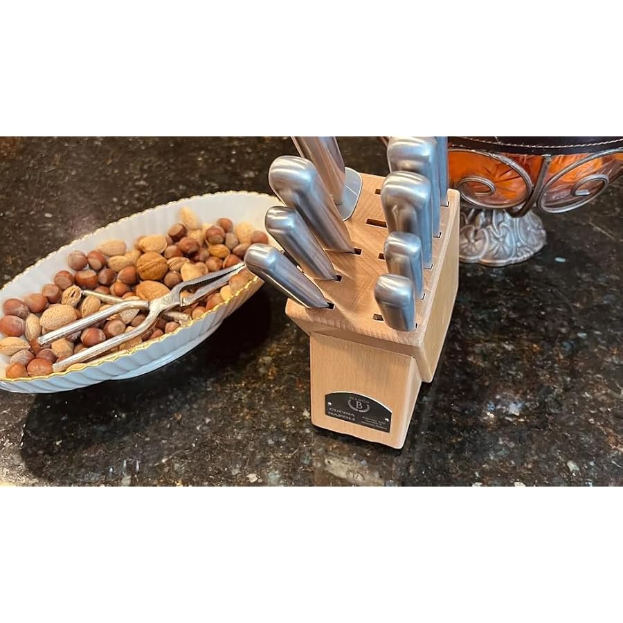 Stainless-Steel-Kitchen-Knife-Set-10-Pieces-High-Carbon-Stainless-Steel-Chef-Knives-Set-with-Wooden-Block-Steak-Knives-Sharpening-Steel-Bar-Satin-Finish Cucina Napoli Stainless Steel Kitchen Knife Set | 10 Pieces High Carbon Stainless Steel Chef Knives Set with Wooden Block | Steak Knives | Sharpening Steel Bar | Satin Finish