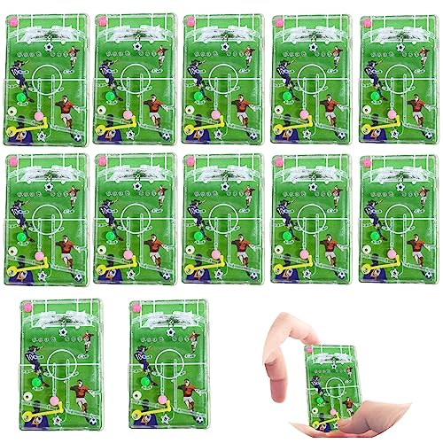 Seasboes 12 Stück Flipperspiel Fußball, Geduldspie, Geschicklichkeitsspiel, Kinder Fussball Spiele Mix, Geschenktüten Fussball Kindergeburtstag