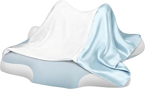 Miniatura 7 de Almohada de lectura para mentir, inclinarse y propensa, almohada de espuma viscoelástica de contorno, almohada cervical ergonómica para aliviar