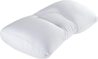 Remedy Microbead Pillow - Moldable and Temperature Regulating Cushion Ergonomic Pillow - Supports Head, Neck and Shoulders for Restful Sleep and Travel - (White)