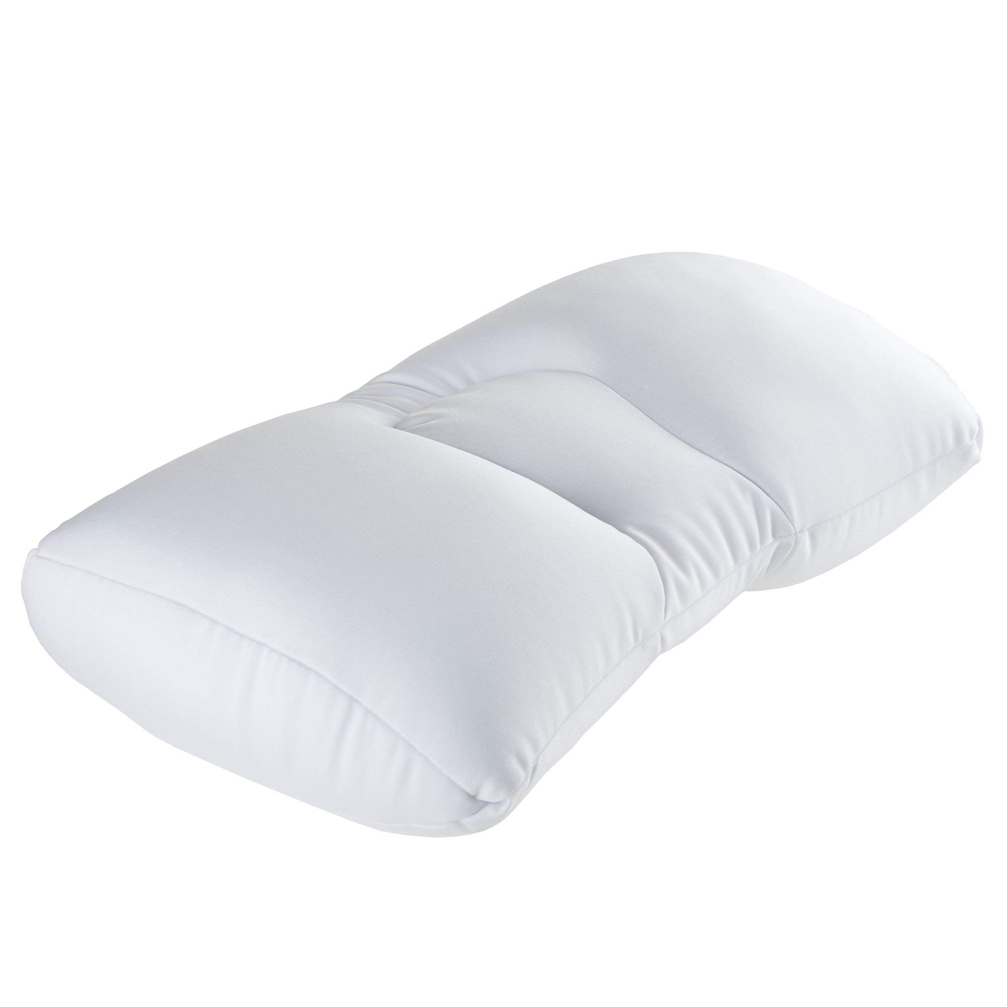 Remedy Microbead Pillow - Moldable and Temperature Regulating Cushion Ergonomic Pillow - Supports Head, Neck and Shoulders for Restful Sleep and Travel - (White)