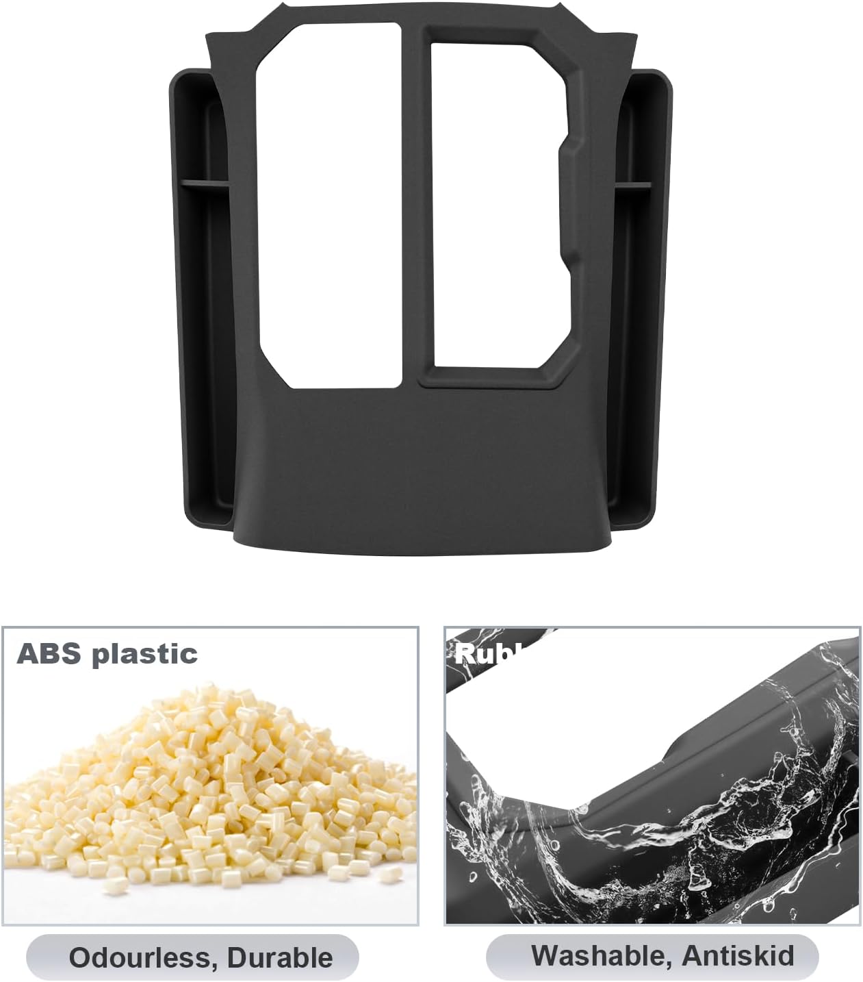 SKTU for 2026 Toyota RAV4 Gear Shift Panel for 2026+ Toyota RAV4 (LE/SE/XLE Premium/Woodland/XSE/Limited) Center Console Organizer 2026 RAV4 Accessories Rubber Passenger Side Storage Box Durable