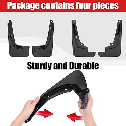 Miniatura 5 de Aletas de barro compatibles con Maverick 2022 2023, protectores contra salpicaduras de neumáticos, sin necesidad de perforación, accesorios