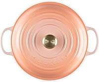 Vista 86 de Le Creuset Signature Cacerola de hierro fundido esmaltado, 3.5 cuartos de galón, color naranja (Flame)