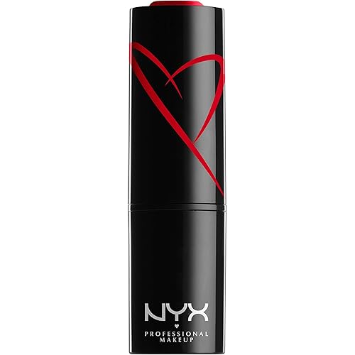 NYX PROFESSIONAL MAKEUP Shout Loud Satin Lipstick, Infused With Shea Butter - The Best (True Red)